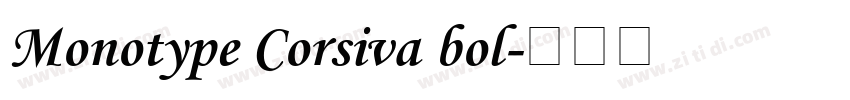 Monotype Corsiva bol字体转换